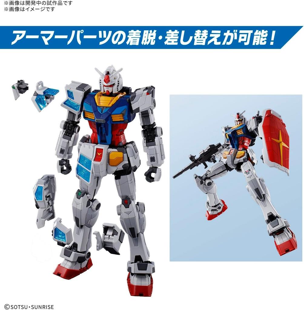 EXPO2025 Gundam Glass Feather Scale Plastic Model Kit RX-78F00/E (EX-001 Equipped) 1/144 Pre-Colored