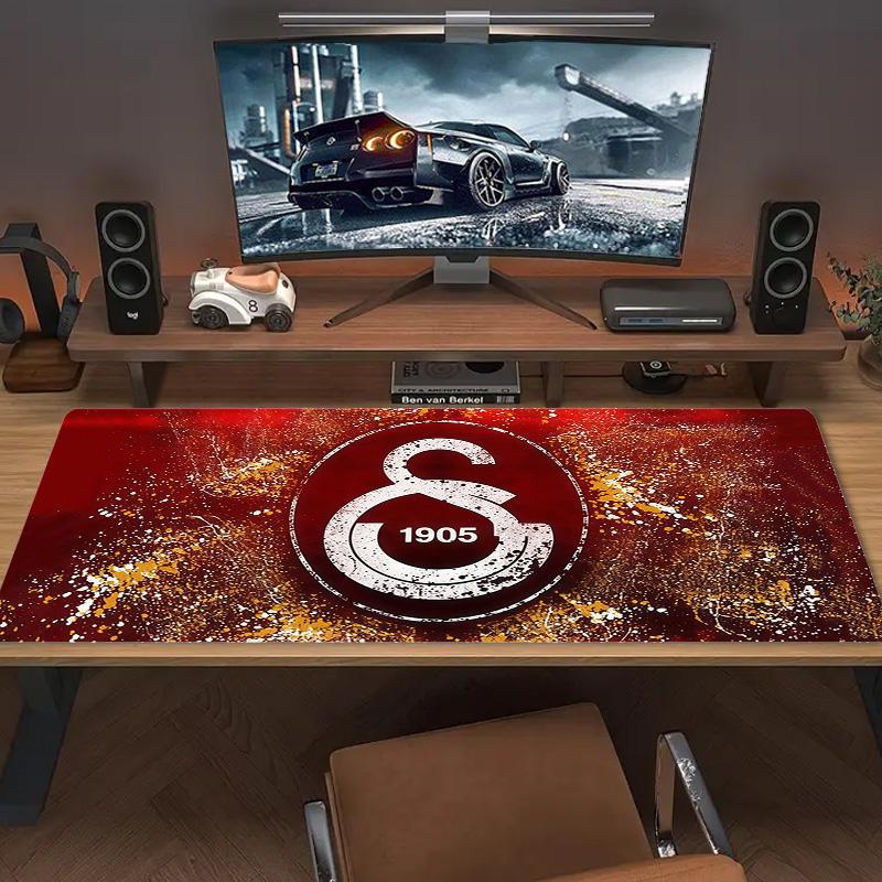 Galatasaray Print Kissen Rutschfest Laptop Tablet Großes Mauspadd XXL Matte Mini-PC Spielmatte Mit Verriegeltem Rand