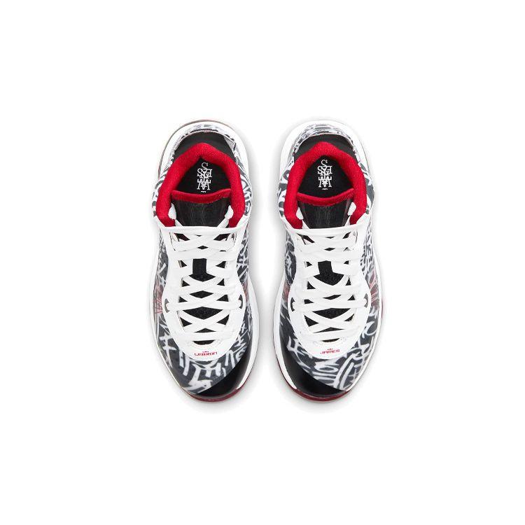 Nike LeBron 8 PS Graffiti Dětské tenisky Černá Sportovně červená Bílá DH3239-001