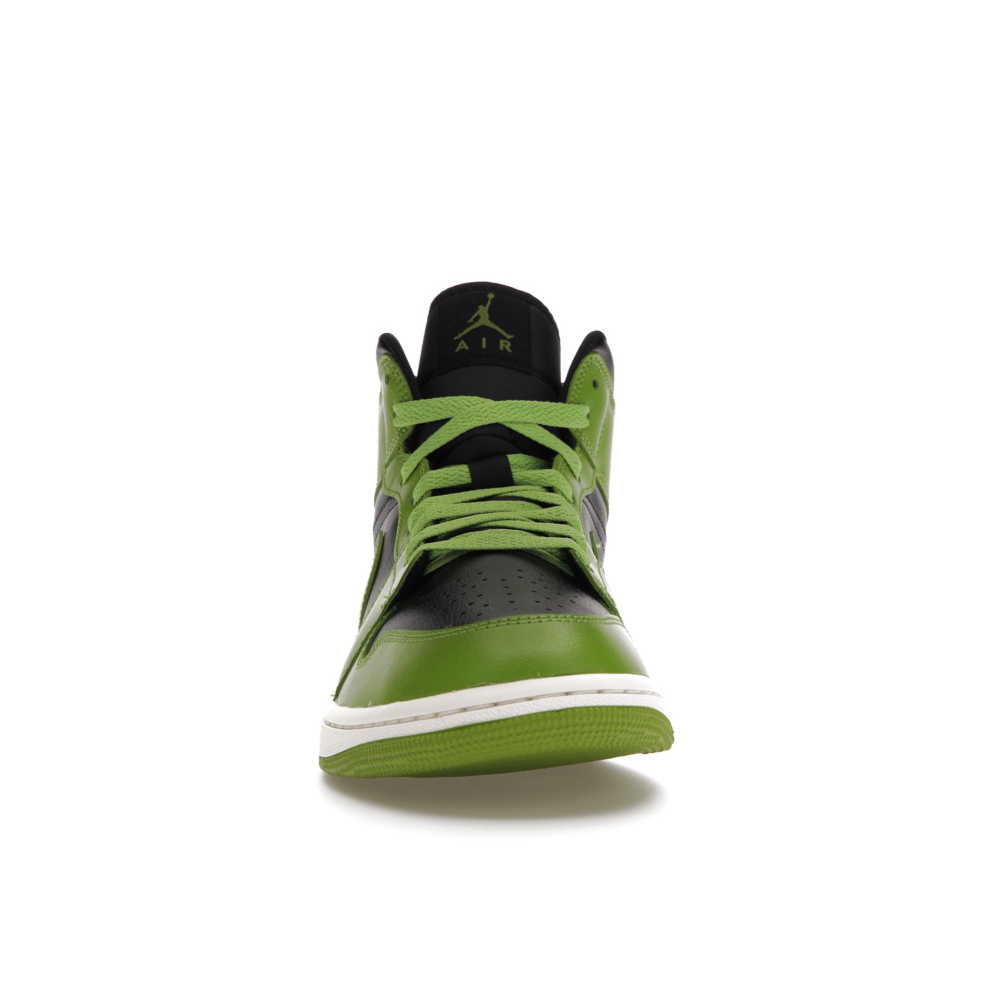 Air Jordan 1 Mid Altitude Green Женские кроссовки Black Sail Altitude-Green-Heather — фото 3