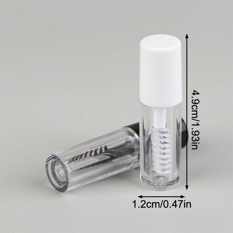 1.2Ml 3Pcs Empty Mascara Tube With Eyelash Wand Eyelash Cream Growth Solution Container Refillable Bottle Trial Packaging Diy