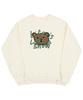 GRAVER [Unisex] Big Drawing Letter Bear Sweatshirt_Cream/Green Logo
