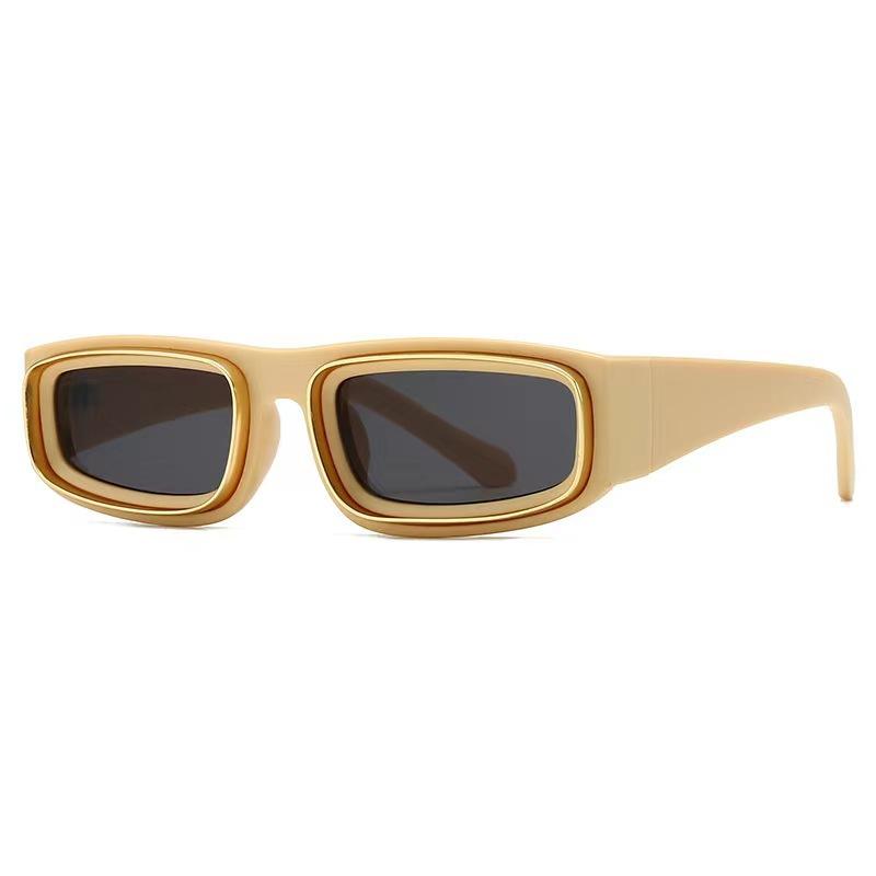 New fashion sunglasses women's European and American small frame concave and convex surface personalized retro trend sunglasses men