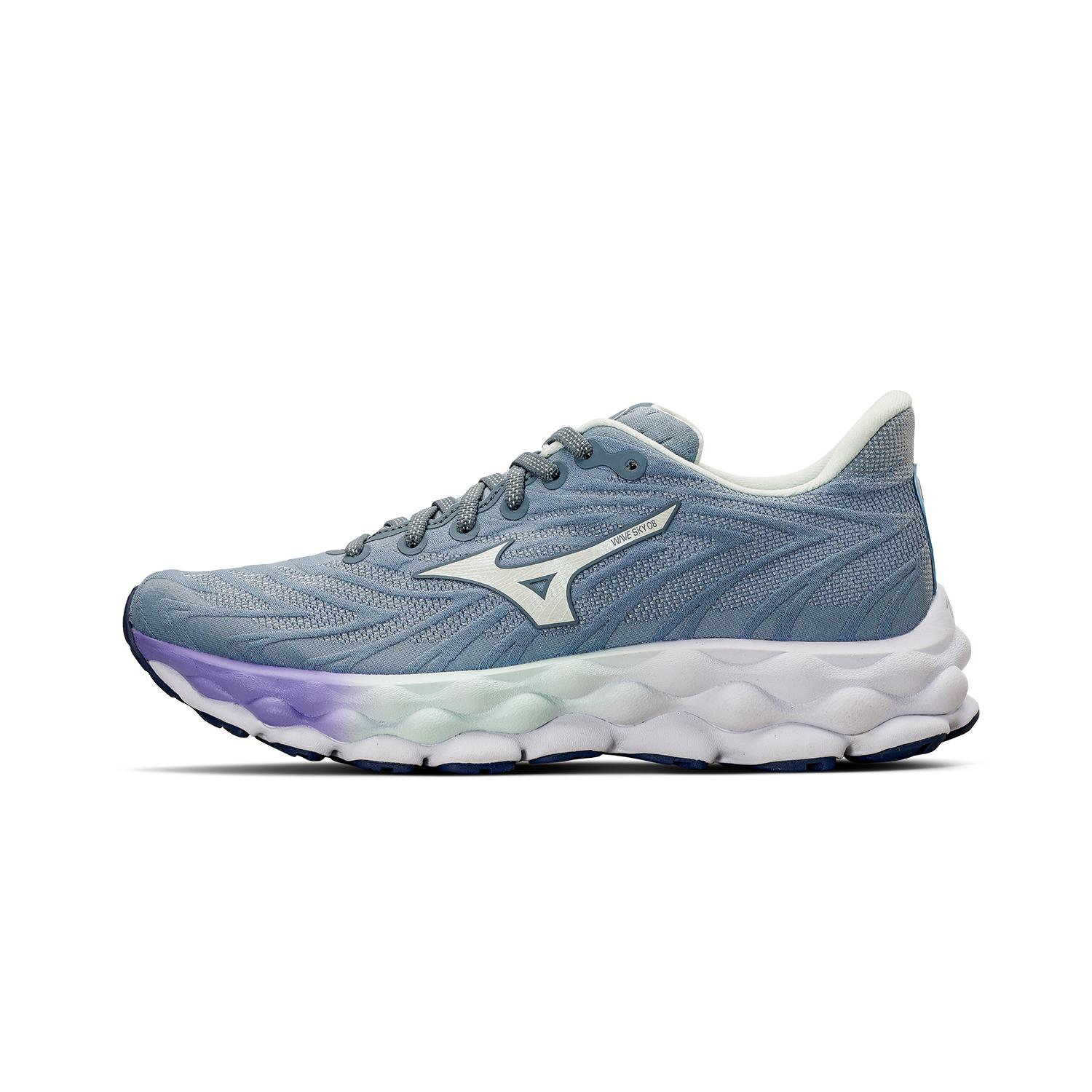 

Mizuno Кроссовки женские Wave Sky 8 Citadel Paisley Purple Blue Hint-Of-Mint J1GD240271 36