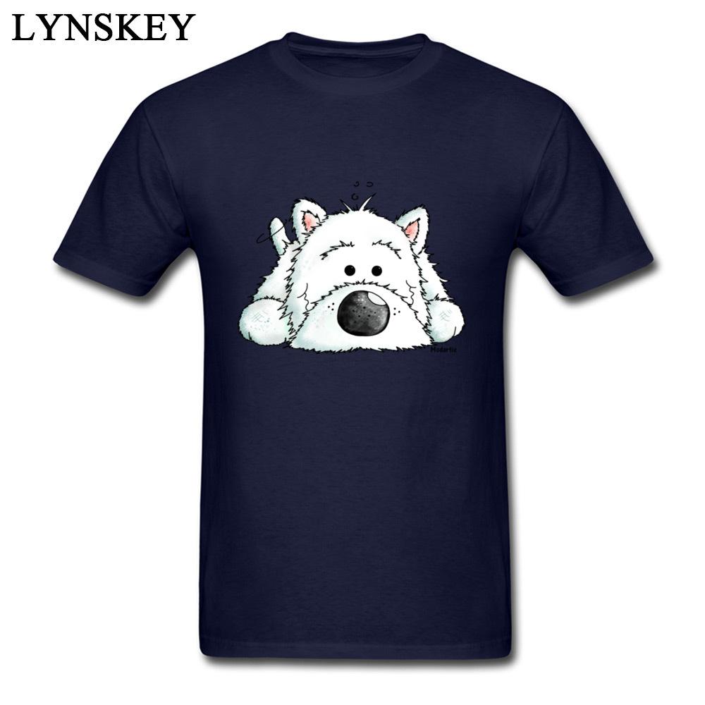 

West Highland White Terrier Dog Lovey Gift Tops Tees For Men Casual Style Custom Tshirt 100 Cotton Wholesale 3XL