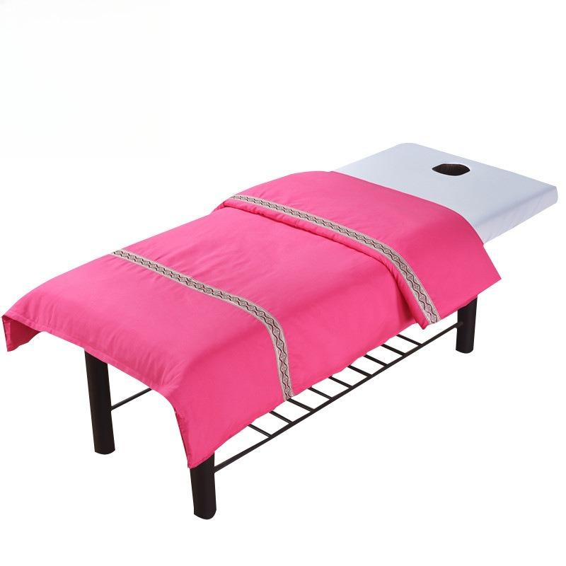 New Skin-friendly Cotton Solid Color Beauty Salon Bedspread Quilt Cover Massage Bed Cover Fumigation Bed