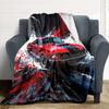 1pc Classic Muscle Car Flannel Blanket [Cozy Throw Blanket] For Sofa, Bed, Travel, Camping, Livingroom, Office, Couch, Chair, And Bed