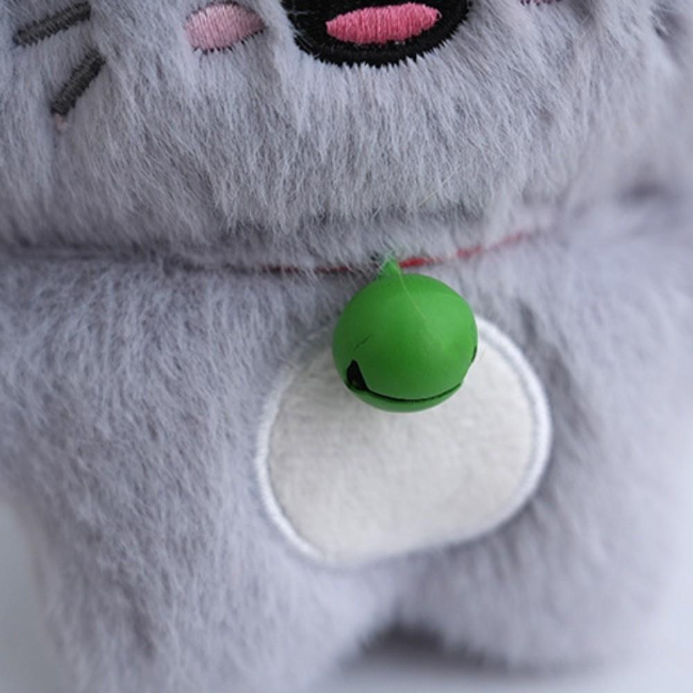Bell Cat Doll Pendant Stuffed Cat Plush Pendant Cute Cat Plush Toy Keychain  Home Decor