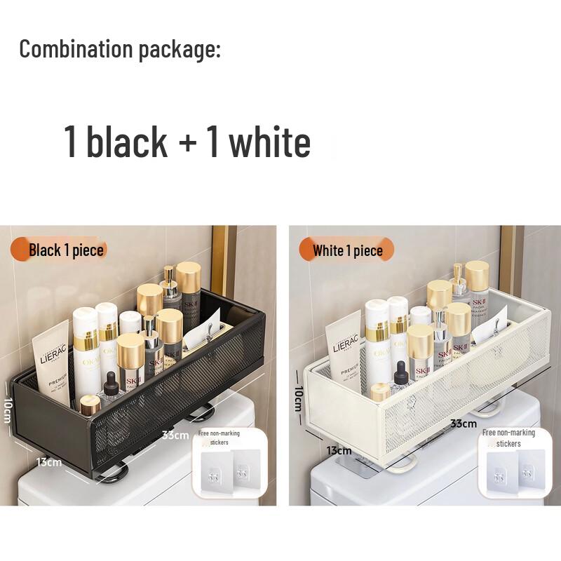 LIEI Punch-Free Bathroom Toilet Shelf