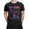 Męska koszulka TV Girl Who Really Cares Bawełniane topy Vintage Krótki rękaw Okrągły dekolt T-shirt Nowość T-shirt