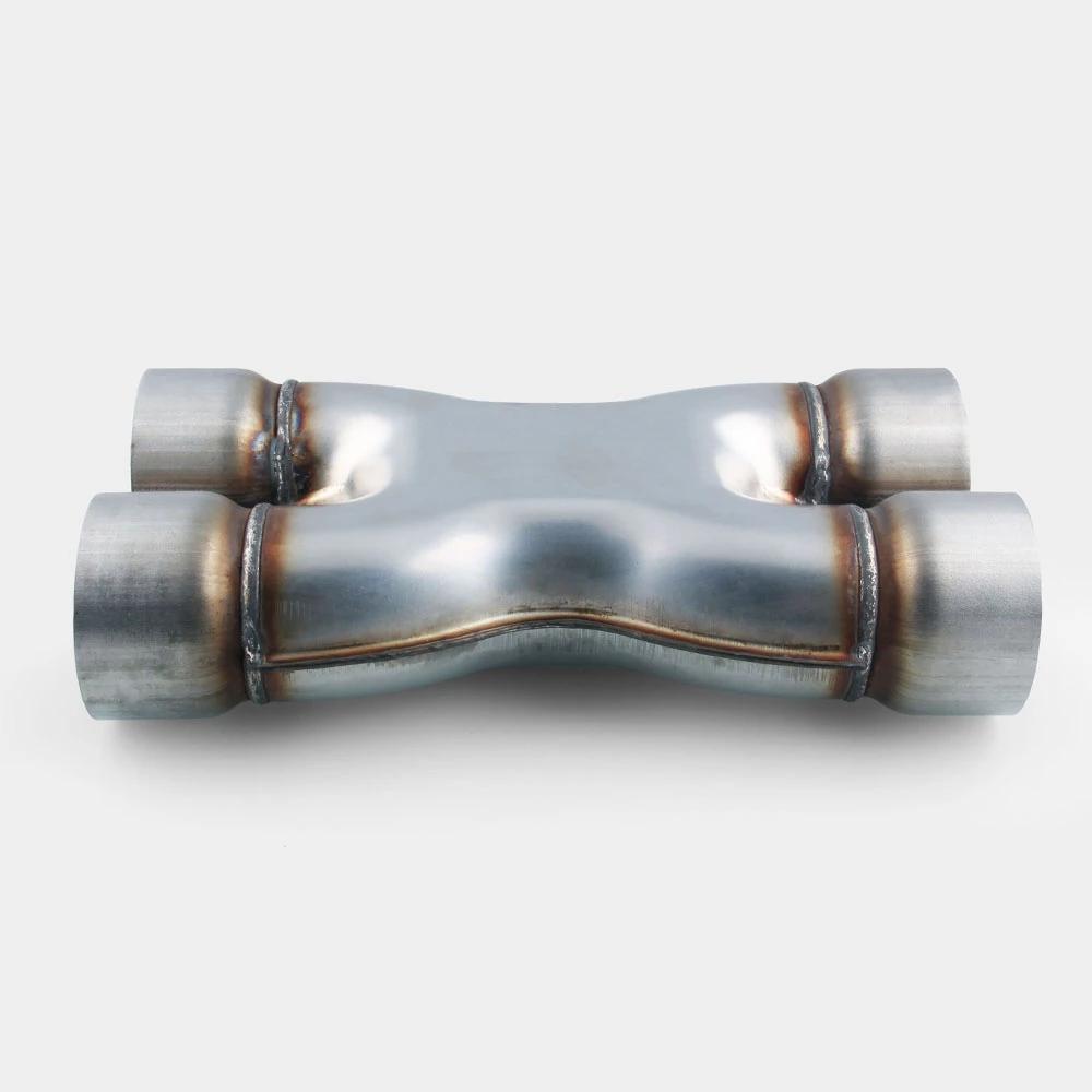 2,5'' 3'' Wlot/Wylot Układ Wydechowy Samochód Rura X-PIPE Uniwersalna Końcówka Tłumika Czterokierunkowa Rura Wydechowa