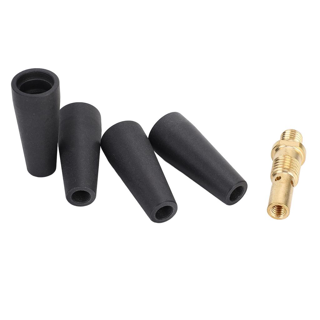 5PCS Set Flux Core Gasless Nozzle Welder Gasless Nozzle Kit with Brass Gas Diffuser for Century FC90 80GL