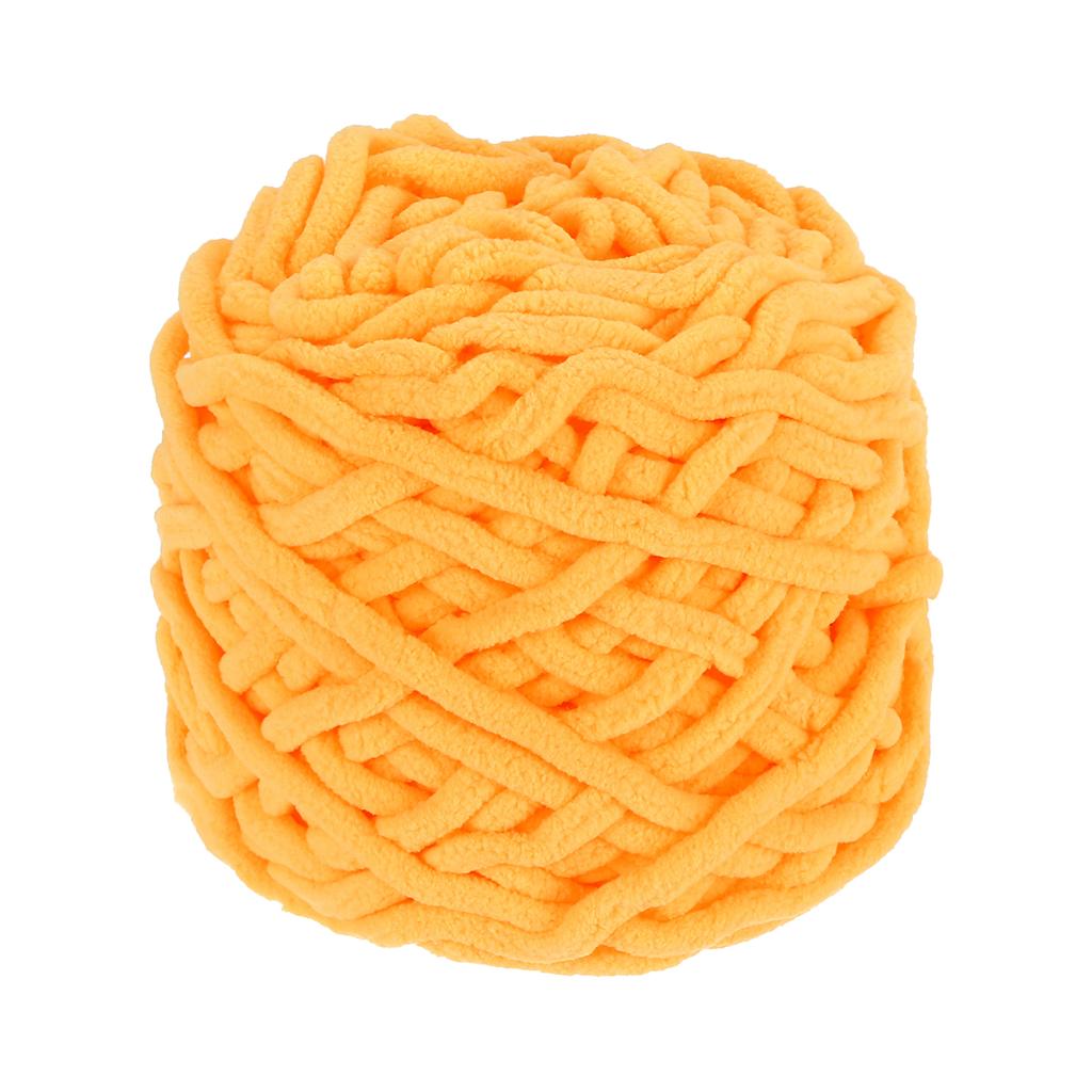 Chenille Chunky Yarn Plush Bulky Thick Fluffy for Crochet Soft Velvet Blanket for Sweater Hand Knitting Crocheting 45 M/49 Yard