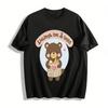 Live Laugh Love & Bread Cute Bear Graphic Tee Cozy Casual Food Lover T-Shirt for Women Men Kids Pure Cotton T-shirt