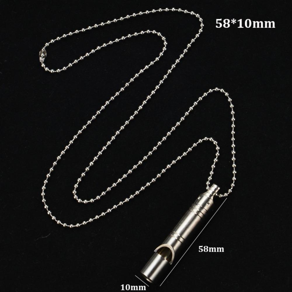 Titanium High Volume Whistle Portable Camping Whistle Safety Survival Whistle Outdoor Tool
