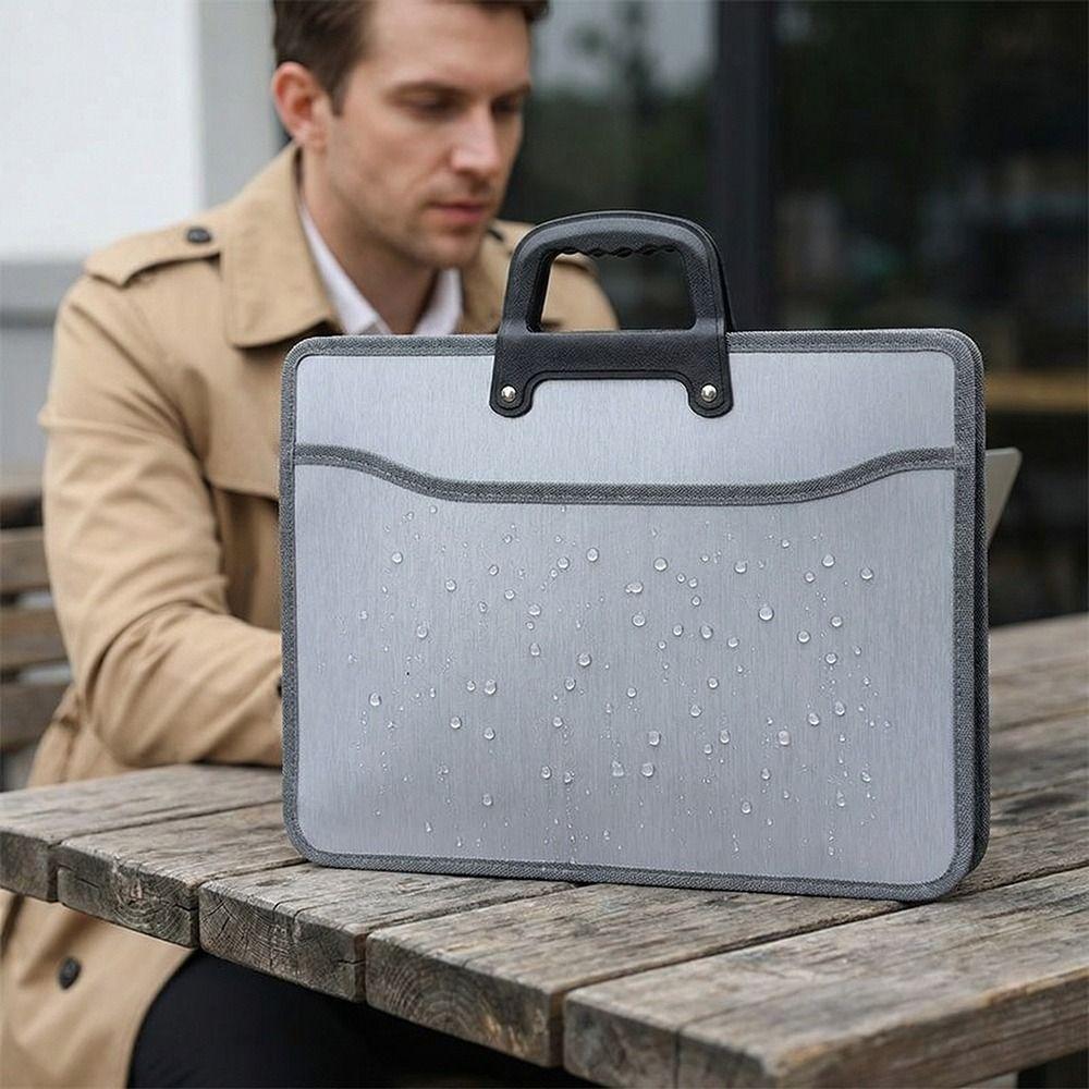 Oxford Cloth Portable File Bag Large Capacity Business Tote Bag Office Briefcase Work Environment