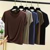 Modal O-Neck T-Shirts Raglanärmel Lose Unterhemden Einfarbig Sommer Dünnes T-Shirt Basisschicht Top Casual Tee Tops alle passen
