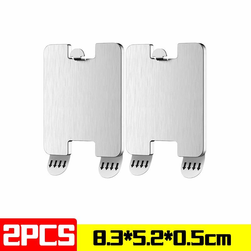 1/20PCS Punch-free Photo Frame Hook Stainless Steel Poster Hanger Sticker Photo Frame Hangers Hang Picture Strong Adhesive Hook