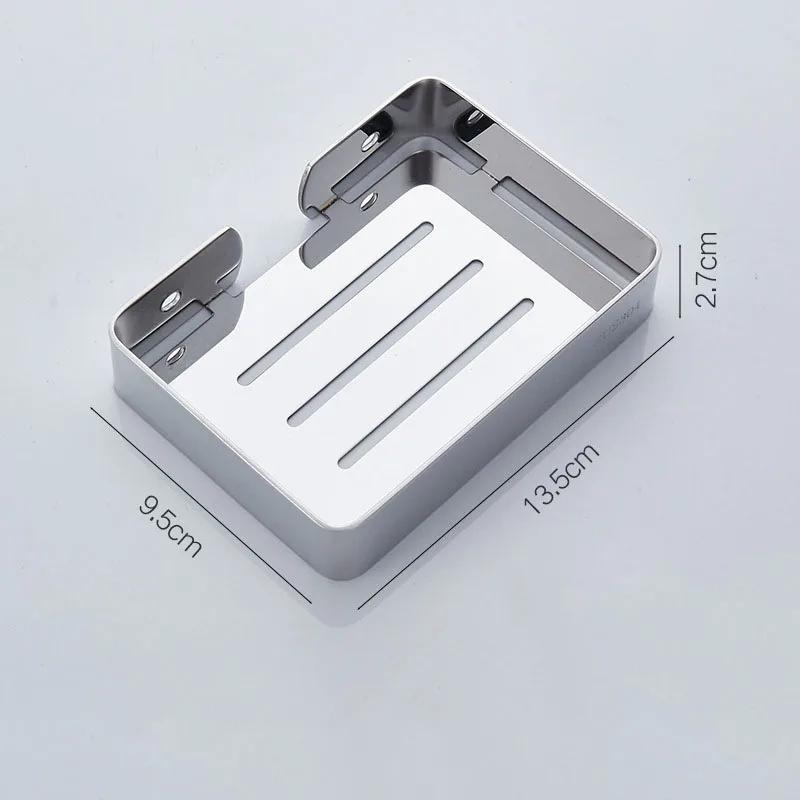 

Bathroom Soap Dish Holder SUS304 Stainless Steel Wall Mounted Drain Soap Dish Soap Box Bathroom Accessories Hardware Set