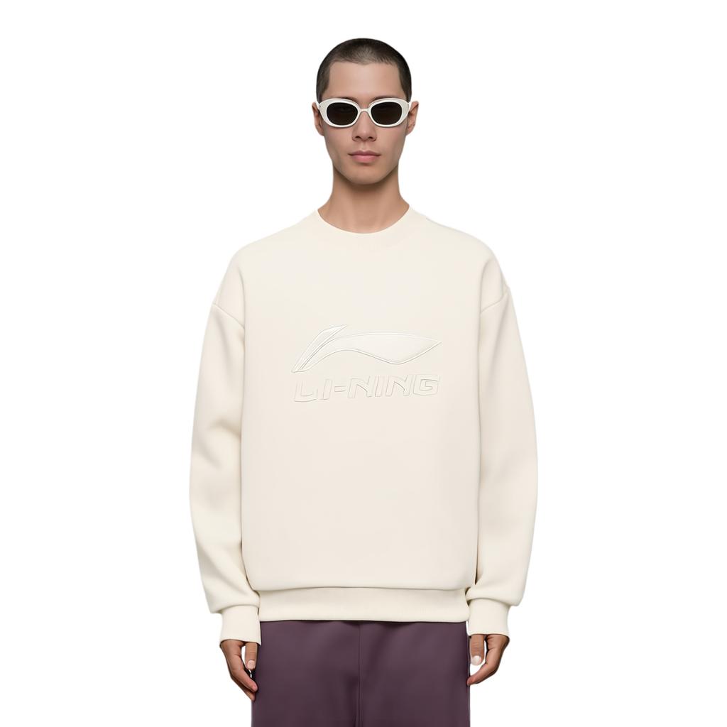 Li Ning Sweatshirt Unisex Pearl White YWDU463-2
