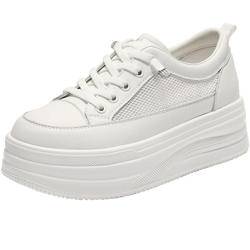 Belle Women s Breathable Mesh Platform Casual Sneakers 39