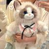 Simulated Ragdoll Kitten Shoulder Bag Cute Cartoon Cat Crossbody Bag  Gift for Girlfriend