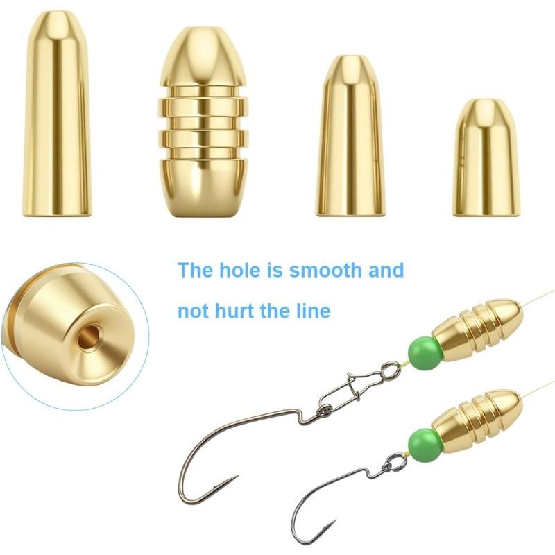 205pcs Fishing Line Beads Gear Set,Sea Tackle Kit Including Hook, Brass Weight, Space Bean, Swivel, O-ring, Swivel Sequin with Tackle Box