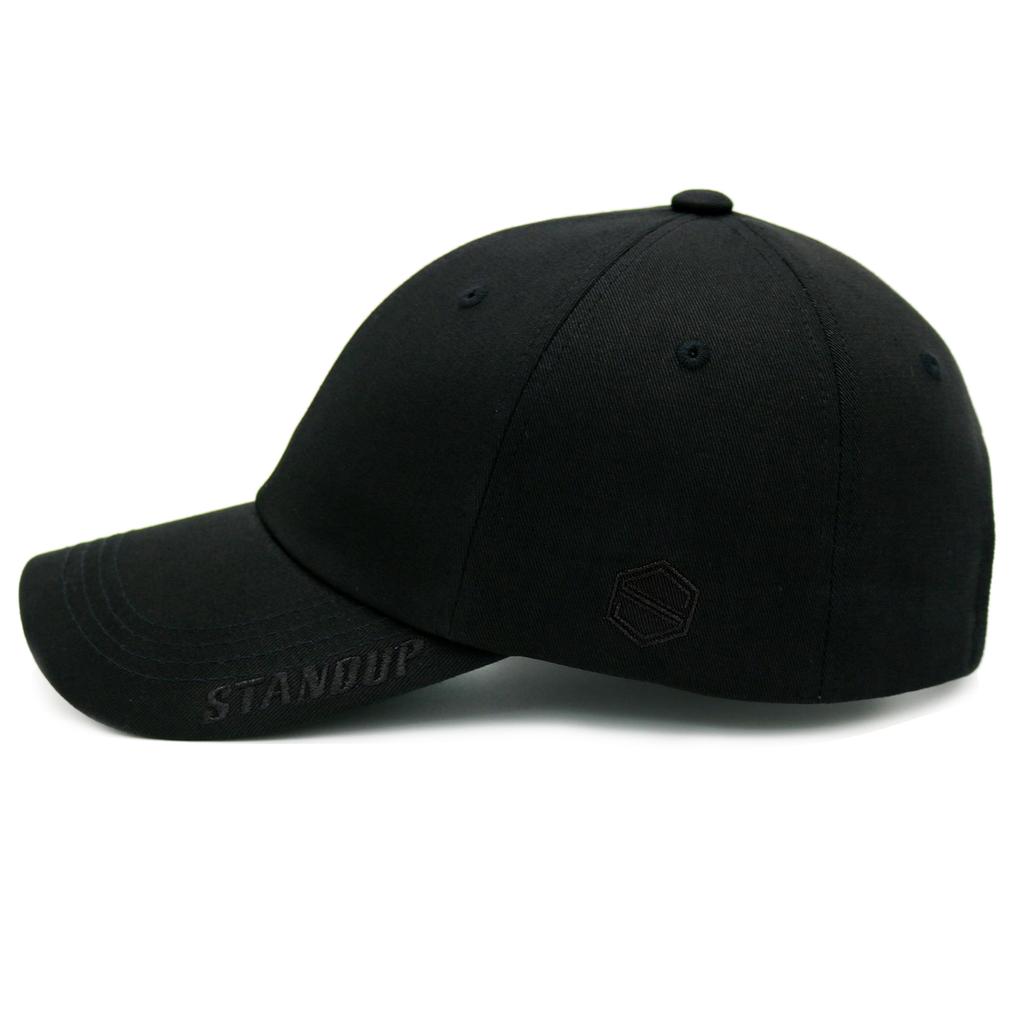 Seutaendeueob Visor Stand-Up Black Ball Cap (Light Fit)