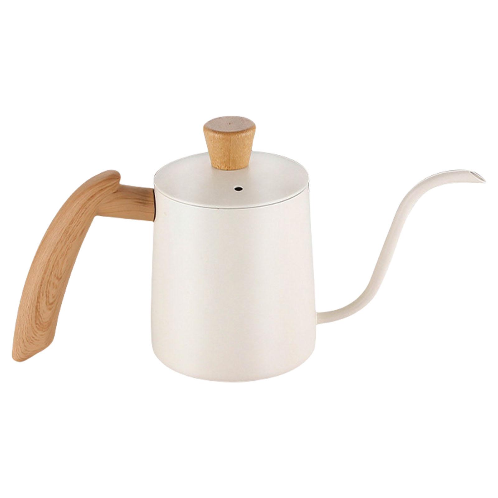 

Gooseneck Pours Over Coffee Kettle Stainless Steels Hand Dripping Coffee Pot Kitchen Tool 350ML Gooseneck Coffee Pot білий
