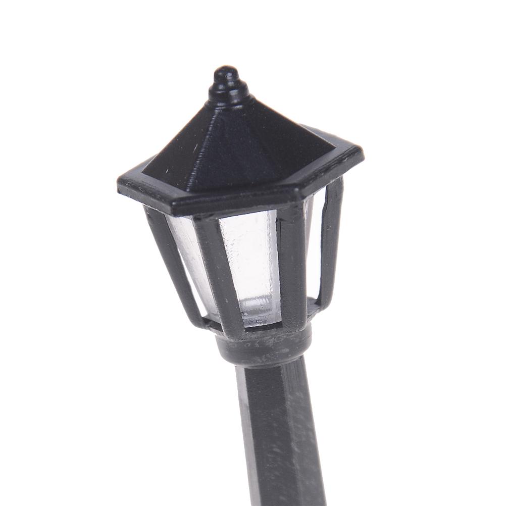 5Pcs Street Light Lamp Antique Imitation Fairy Garden Home Miniature Landscape