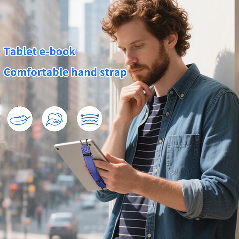 Leder Handschlaufe für 6-11" Tablet Ständer Haltegriff Sicherheit für iPad Xiaomi Samsung für Kindle Kobo Voyaga E-Reader Halter