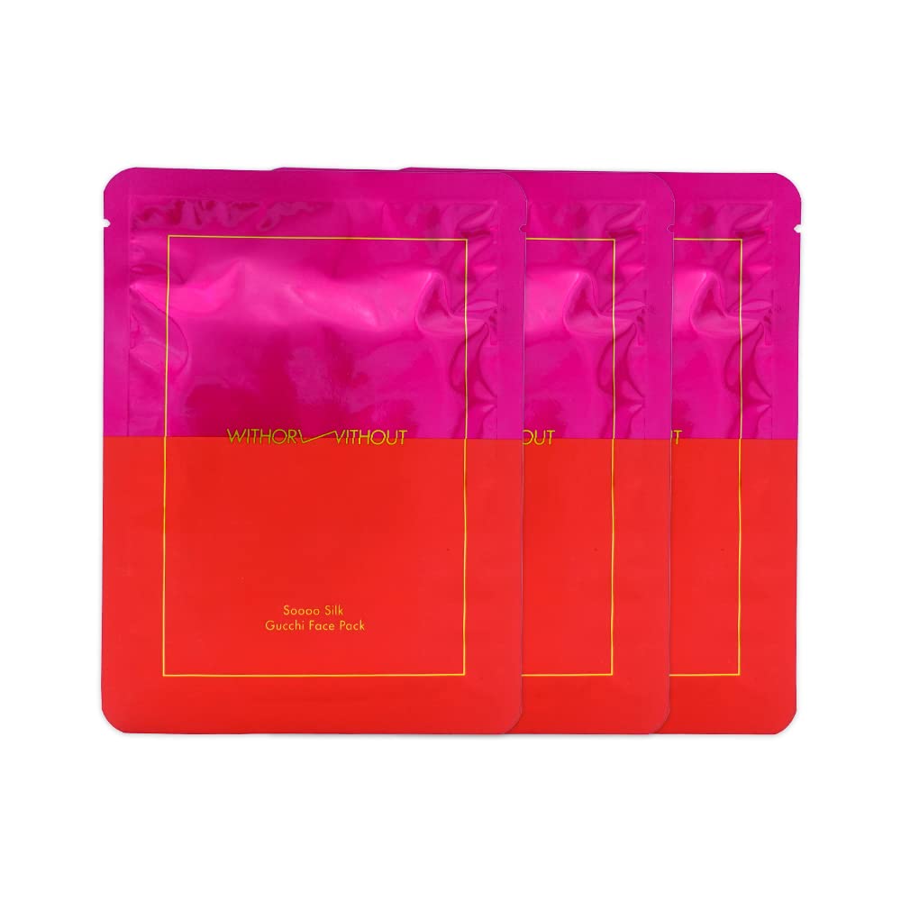 Soooo Silk Gucchi Face Pack Silk Face Face Sheet Organic Organic Beautiful Dry Sensitive Natural Ingredients (3 Sheets) - Mask, Mask, Skincare,