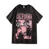 Women's American Retro Distressed Loose-Fit Cotton T-Shirt for Summer