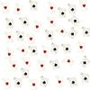 Gold Enamel Pendants Heart Shape Block Poker Card Charms  DIY Jewelry Making