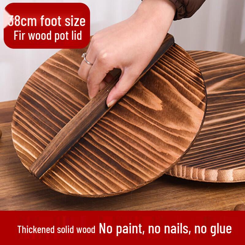 Traditional Cedar Wood Round Pot Lid