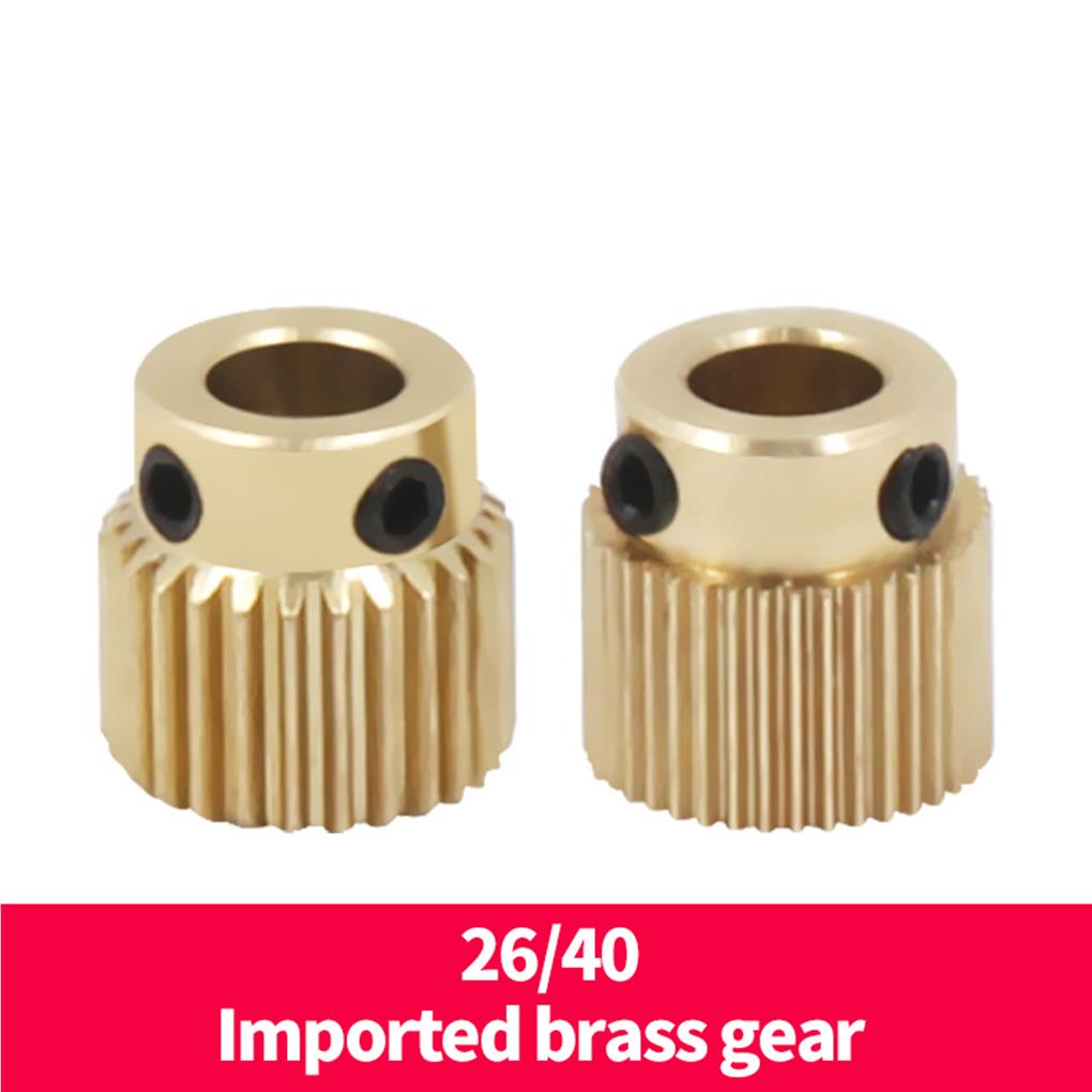 Brass Gear Rotable Extruder Wheel Universal Portable Drive Gear Resuable Brass Fitting 40