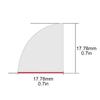 Flexible Quarter Round Molding Self Adhesive Edge Trim Peel and Stick Bendable Molding Trim for Wall Edge Corner Cabinet Edge