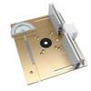 C8 Aluminum Router Table Insert Plate W/Miter Gauge for Woodworking Benches Table Saw Multifunctional Trimmer Engraving Machine