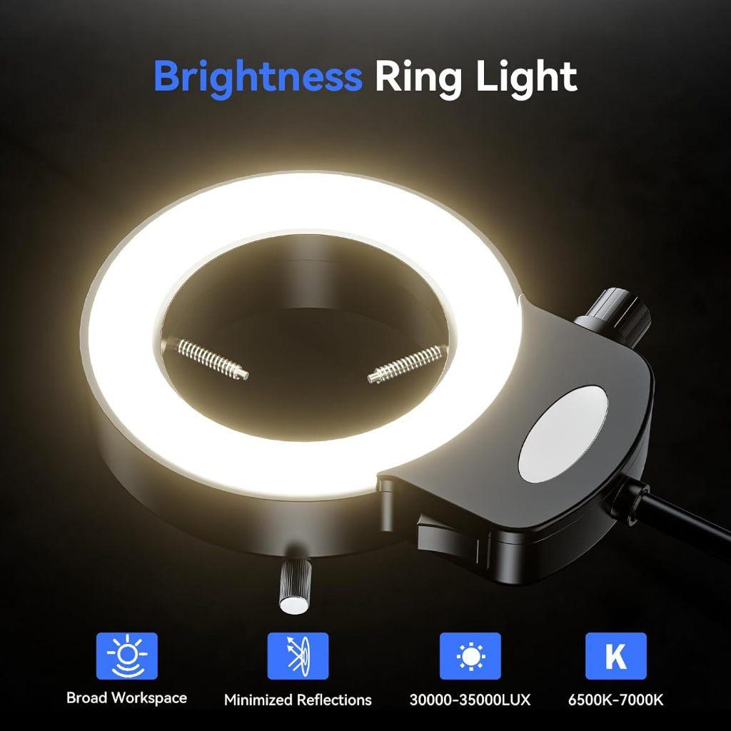 4K 10.1" HDMI 2000X Digital Microscope Spin Arm Soldering Coin Microscope HD Electronic Microscopes Camera Magnifier