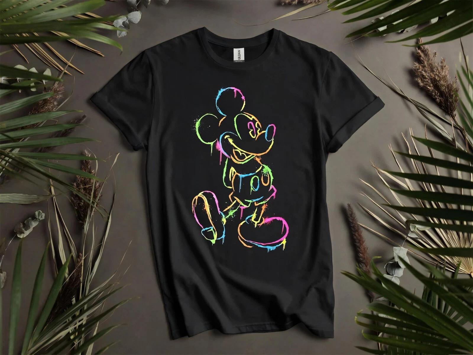 Neon Mickey Mouse T-shirt T shirt Men Women Unisex Tshirt L168 M