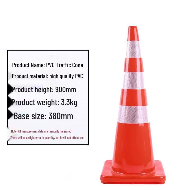 Reflective PVC Traffic Cone 90cm