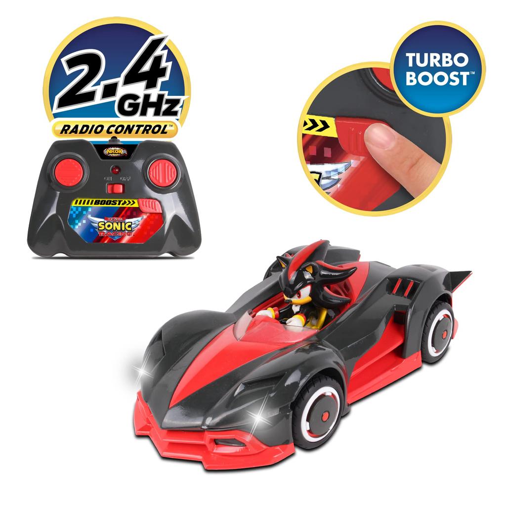 NKOK Team Sonic Racing 2.4GHz RC Toy Car with Turbo Boost - Shadow The Hedgehog 602 Red