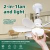 E27 Base LED Ceiling Fan Light with Remote Control 3 Color Lights Dimmable Lamp for Living Room Home Decor