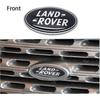 2pcs Fits Land Rover Grille Badge Tailgate Oval Badge Sticker, Fit Land Rover Range Rover Badge Nameplate (black)
