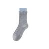 Female Autumn and Winter New Vintage Linen Pattern Lace in The Tube Stack Socks