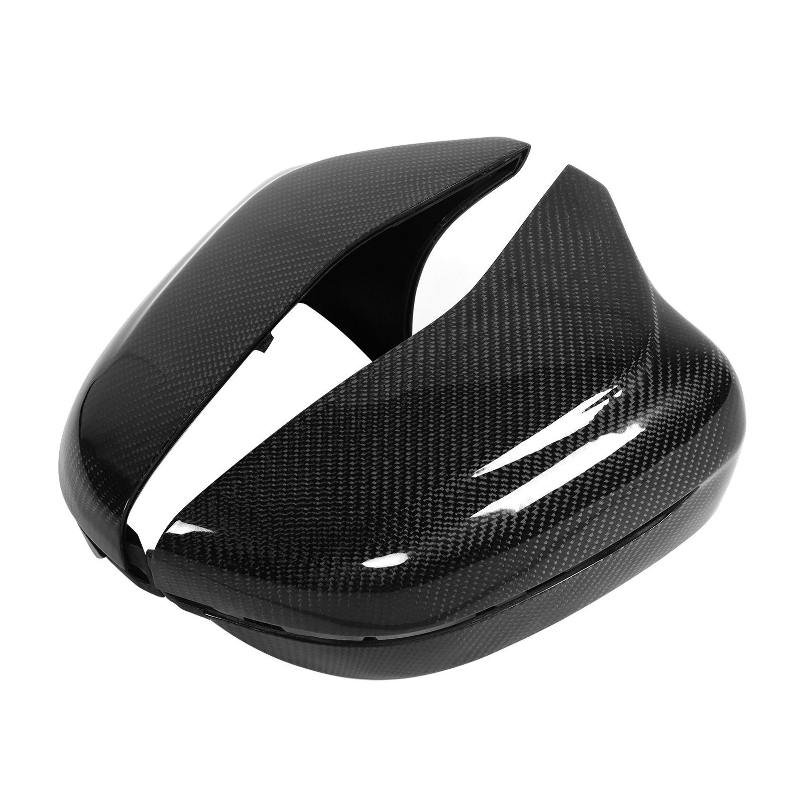 

Pair Rear View Mirror Cover Trim for M Style Carbon Fiber Decor Fit for 5 Series G30 G31 G38 LHD 2017‑2021