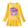 Multi-color Girls Kpop Rumi Zoey Mira Hunters Print Pleat Mesh Dress
