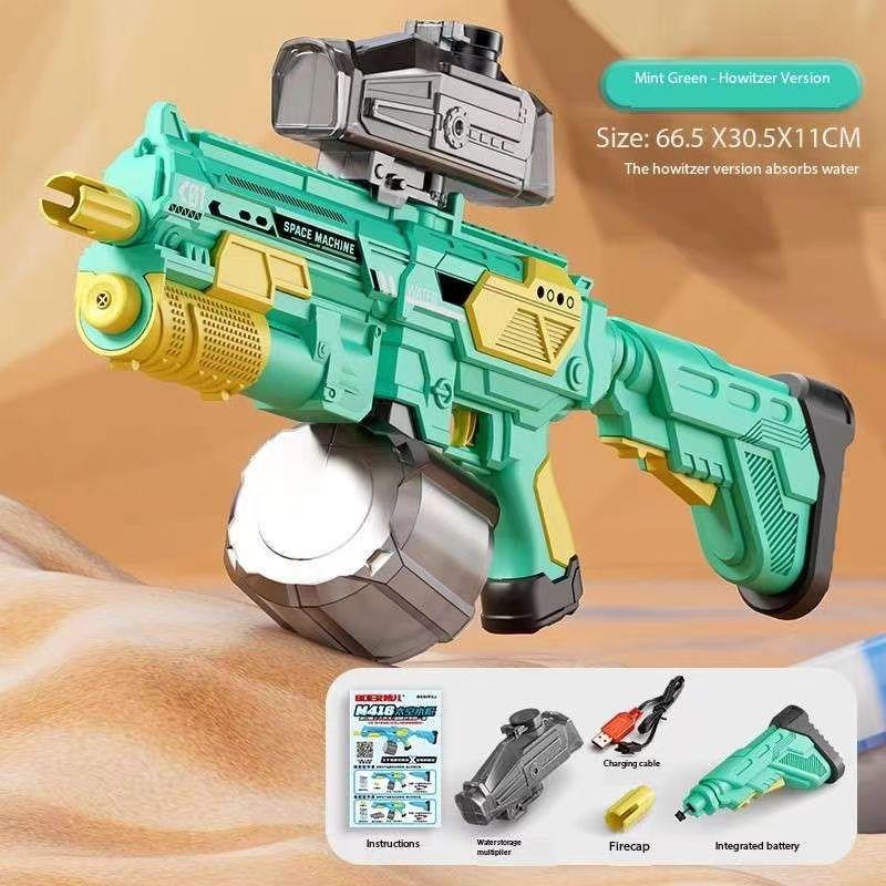 Non-Toxic Large Water Gunner Self-Integrated High Pressure Long Range Large Capacity Automatic Water Absorption M416 Electric Water Gun