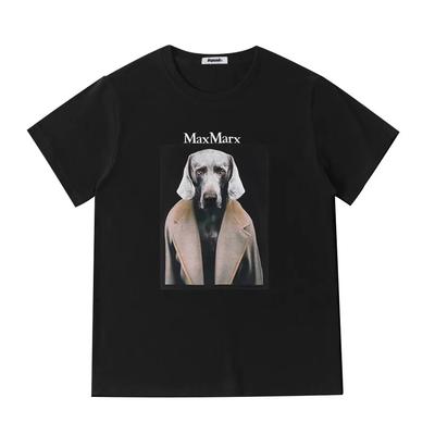 Fashion Big-name Printed Cotton T-shirt Loose and Comfortable Sports New Luxury 2025 Casual Retro Hot-selling Men and Women