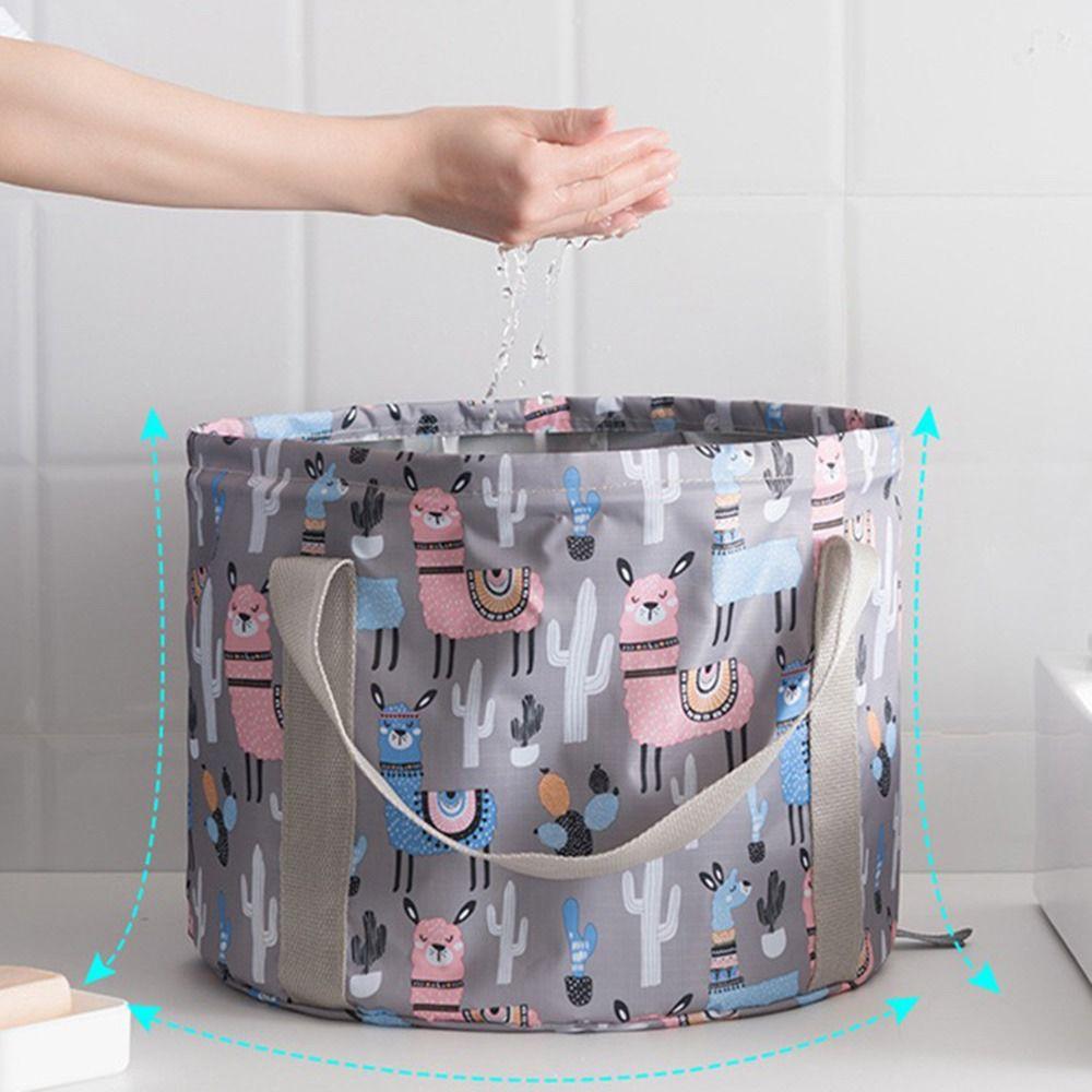 Household Foldable Bucket Bag With Handle Bath Tub Foot Spa Basin  Winter